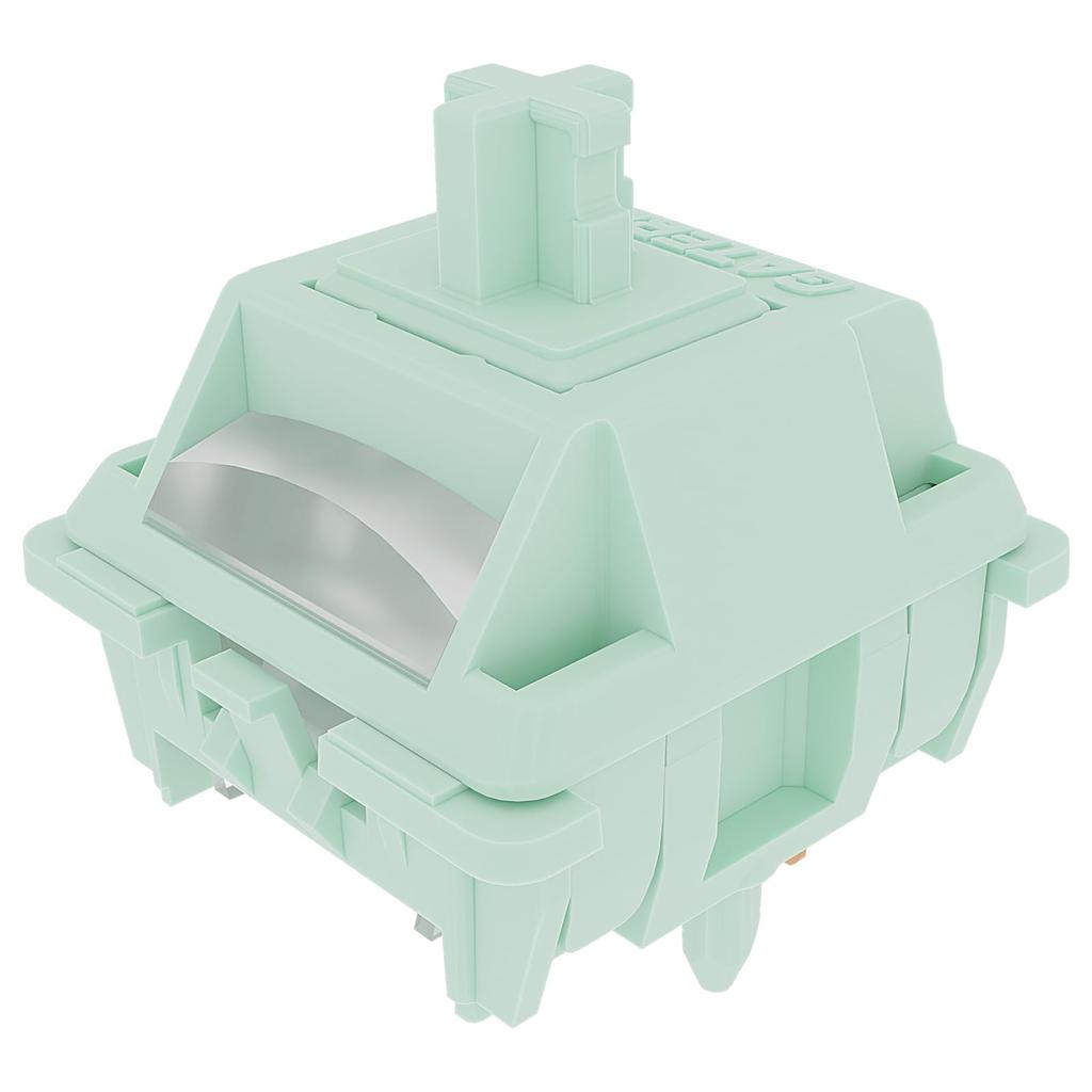 Клавиатура GATERON Coral Полностью POM Смазанный 43gf Линейный RGB LED 5-контактный 22мм Двухступенчатая пружина Клавишный переключатель для механической клавиатуры MX, (72 шт.)