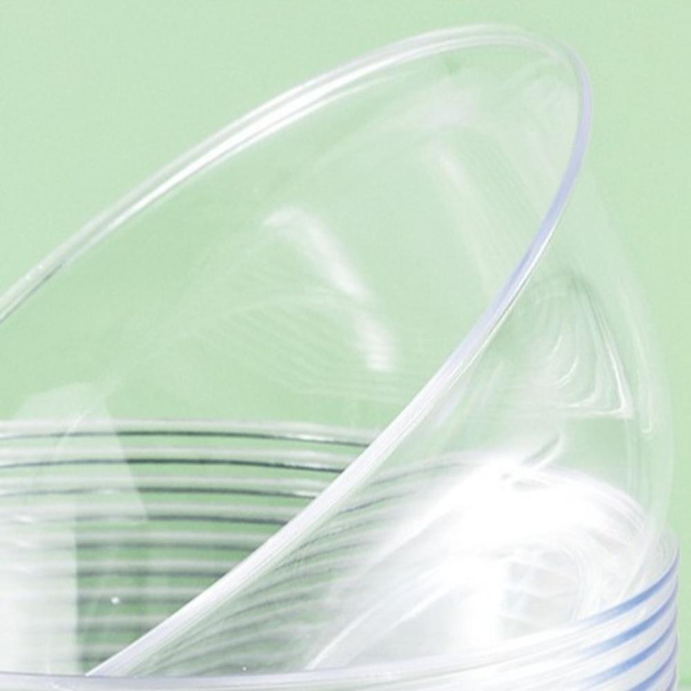 25PCS Thick Disposable Lunch Bowl Transparent Soup Bowl Food Grade Round Lunch Bowl