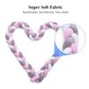 Baby Crib Bumper Knotted Braided Bumper Handmade Soft Knot Pillow Pad Cushion Nursery Cradle Decor Newborn Gift Crib Protector Cotton 1 Meter(39.4 In