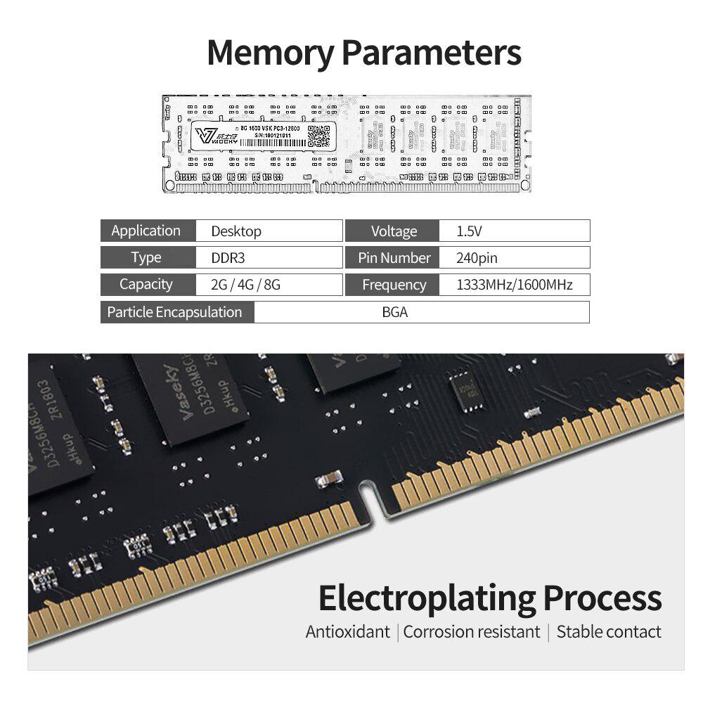 Desktop Ddr3 Memory Memoria Module Computer Desktop PC3 RAMAA