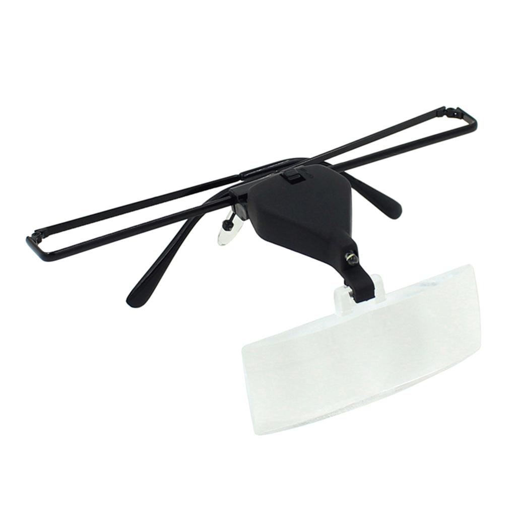 Magnifying Glasses, Head Magnifier Glasses with LED Lights and Detachable Lenses 1.5X 2.5X 3.5X for Reading