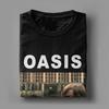Мужская футболка O-Oasis Рок-группа Юмор Хлопковая футболка с коротким рукавом Альбомы британской музыки Футболка с круглым вырезом Топы Оригинал