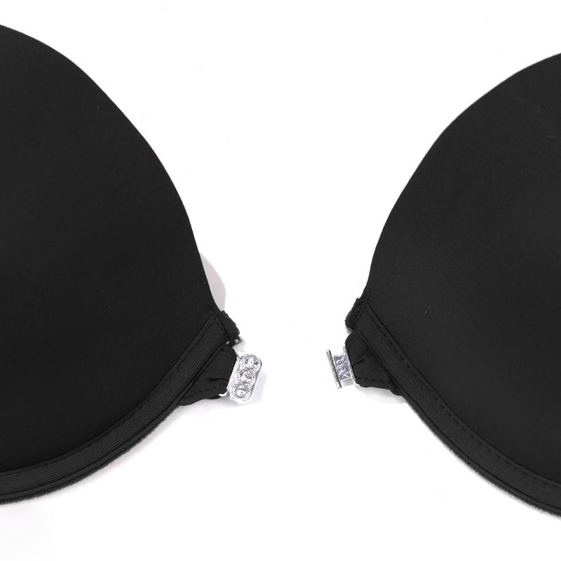 Женский бюстгальтер с половиной чашки, передние пряжки, формованные чашки, дизайн с обнажением плеч и открытой спиной для вечеринки, свадебная чашка BC для девочек