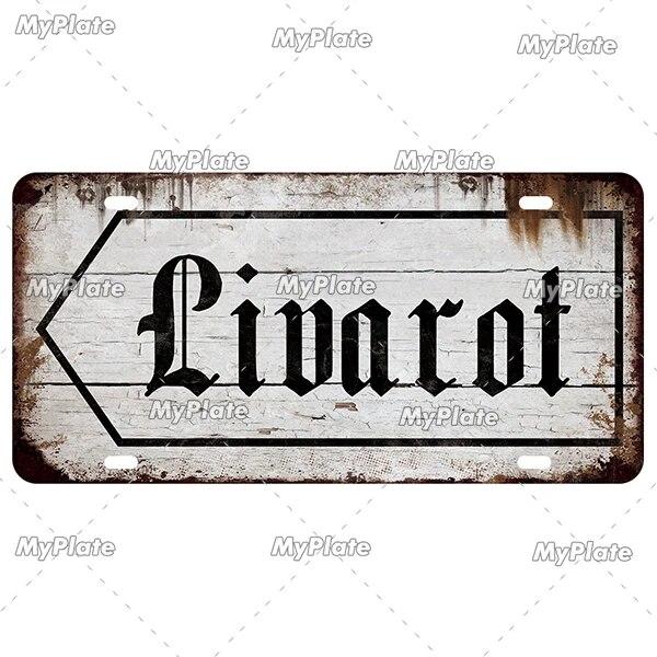 [MyPlate] Vintage Berlin Caen City Road 15x30cm Plate Tin Sign Metal Sign Plaque Home Decoration Shop Bar Pub Poster Metal Wall