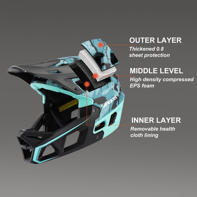 Шлем Seeker Mtb для горного велосипеда Легкий Дышащий Скоростной Full Face для Даунхилла Наружный для Взрослых Мужчин и Женщин Велосипедные Шлемы