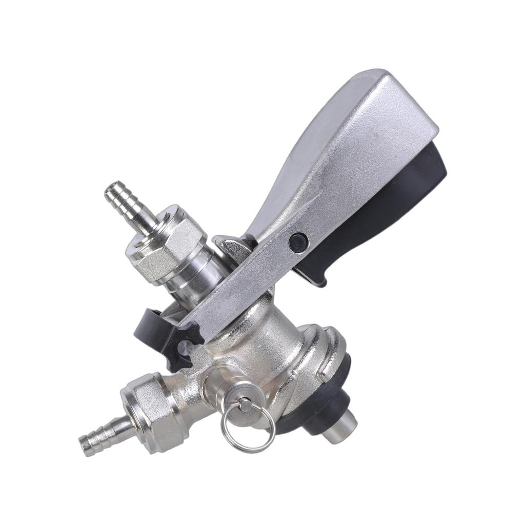 Beer Keg Coupler Beverage Dispenser G5/8 Draft Beer Keg Coupler Dispenser with Pressure Relief Valve Brewing Accessory
