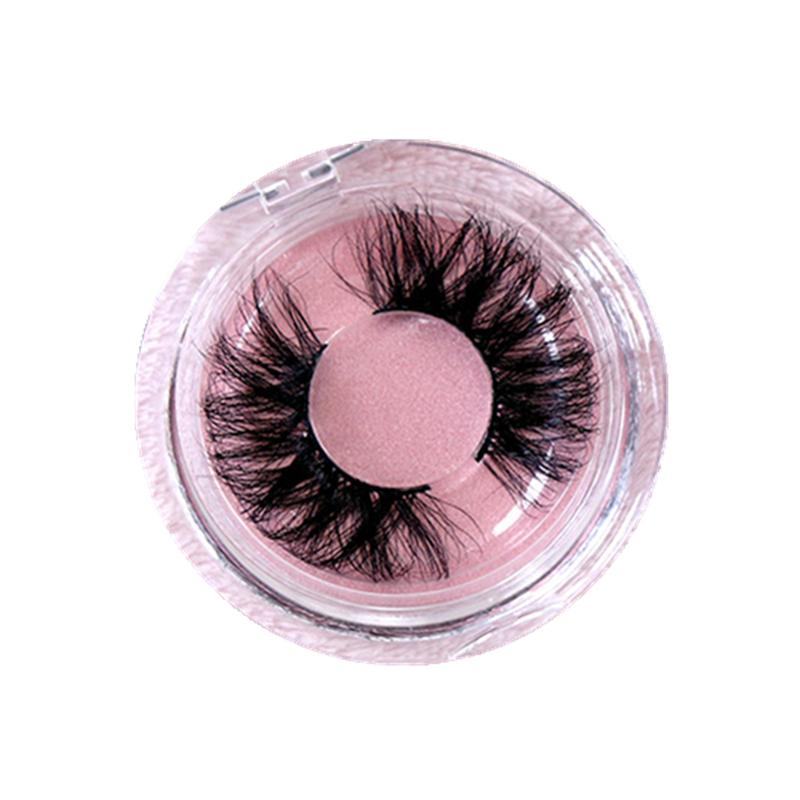 Private Label Fluffy 25mm Mink Eyelash Packaging Box 5d Mink Eyelashes