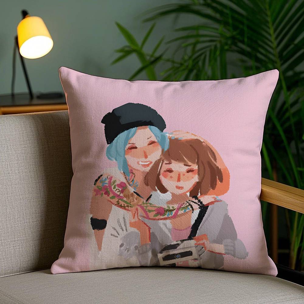 Игровая наволочка Life Is Strange-S Наволочка против пылевых клещей Невидимая молния Шелковистый короткий плюш Чехол для подушки на диван
