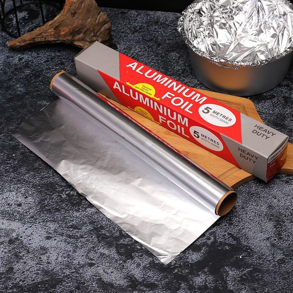 5M/10M/20M Thickened Barbecue Tin Foil Roll Disposable Baking Wrap Tin Foil  for Ovens Freezers