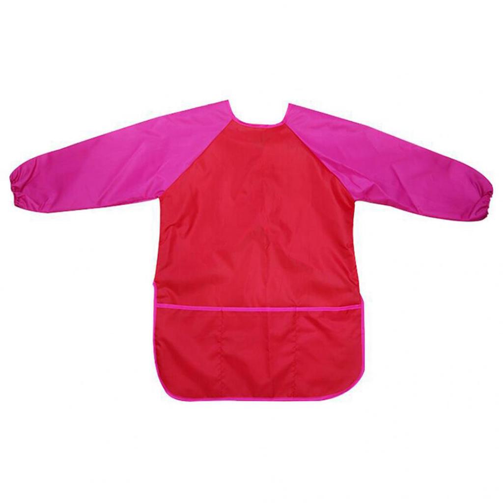 Waterproof Children Long Sleeve Painting Feeding Clothes Smock Saliva Burp Apron