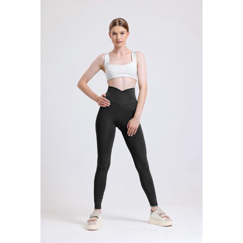 Navy Blue Cross Belt Push-up Slimming High Waist 1 Size Slimming Tights