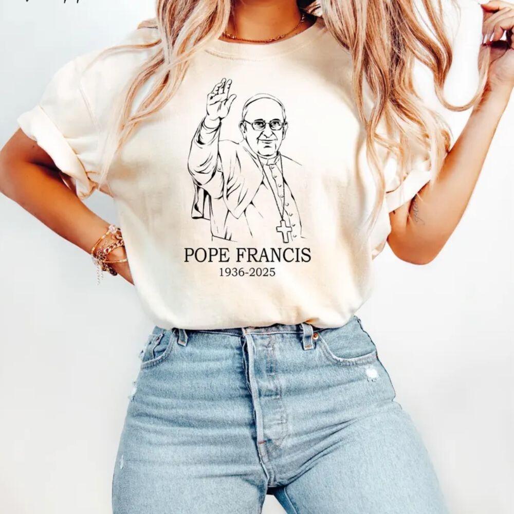 RIP Pope Francis Shirt Catholic Vatican Tribute Tee 1936–2026 Christian Shirt