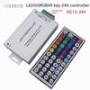 LED 44-Key RGB Light Strip Controller & Dimmer, 12V-24V Remote Control