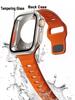 Чехол+Ремешок Для Apple Watch Ремешок 45мм 44мм 41 42 46мм Умный Силиконовый Браслет Iwatch Серия 5 6 Se 7 8 9 10 Заменить на Ультра Чехол