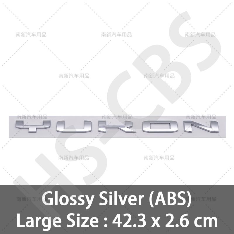 swpzb8 Big Small Size 3D ABS YUKON Letters Emblem Logo Car Stickers for GMC Car Rear Trunk Bumper Tailgate Badge Styling Accessories
