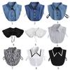 Fashion Cotton Classic Shirt Fake Collar Lapel Clothes Accessories Blouse False Collar