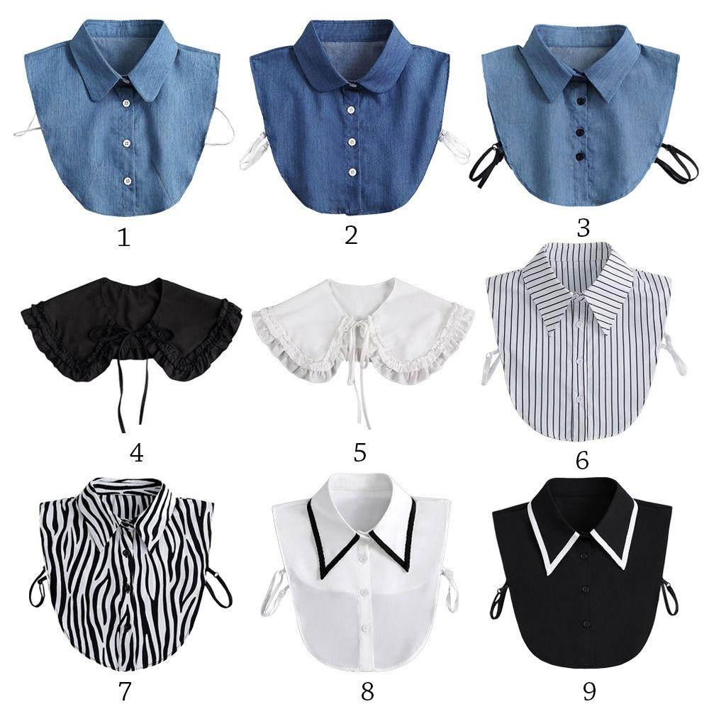 Fashion Cotton Classic Shirt Fake Collar Lapel Clothes Accessories Blouse False Collar