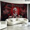 Настенный гобелен AC Milan Эстетичное настенное панно Печатное тканевое одеяло Декоративные гобелены для спальни гостиной Домашний декор