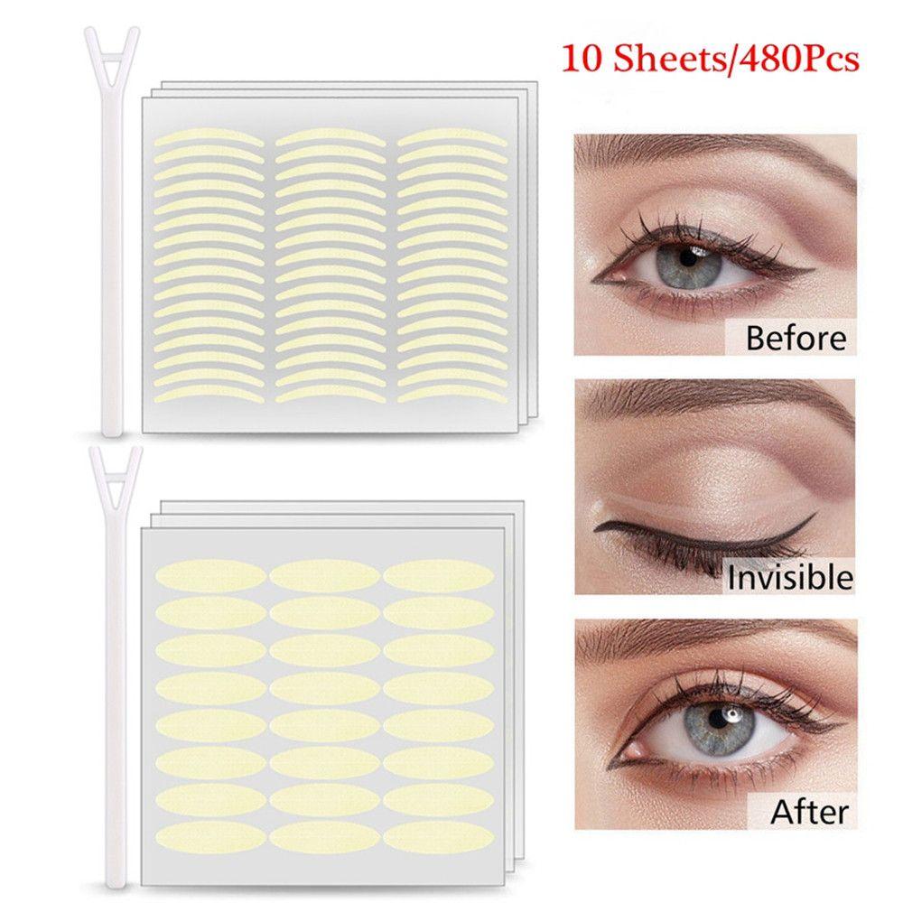 Women Beauty Invisible Breathable Eyelid Stickers Double Side Eyelid Transparent Eye Makeup Tape