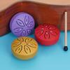 Steel Tongue Drum Portable Rain Drum Hand Pan Drum Percussion Musical Instruments 3 Inch 6 Notes For Yoga Meditation Musical Toy