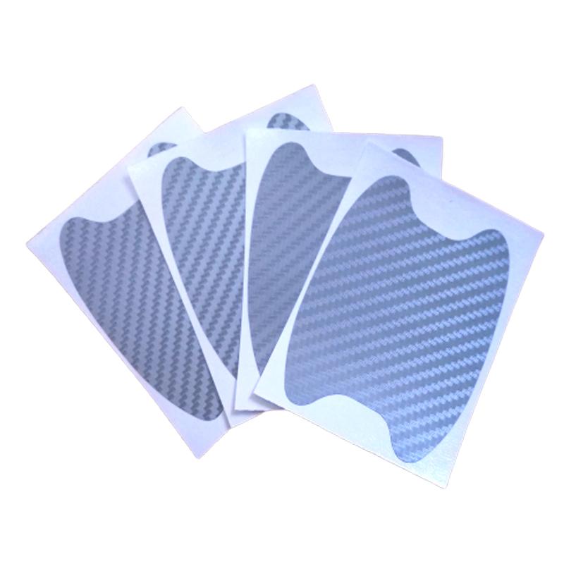 4 шт. Горячие наклейки на автомобиль Защита ручки двери из углеродного волокна Защита от царапин Автомобили Защита ручки автомобиля Автомобильные аксессуары