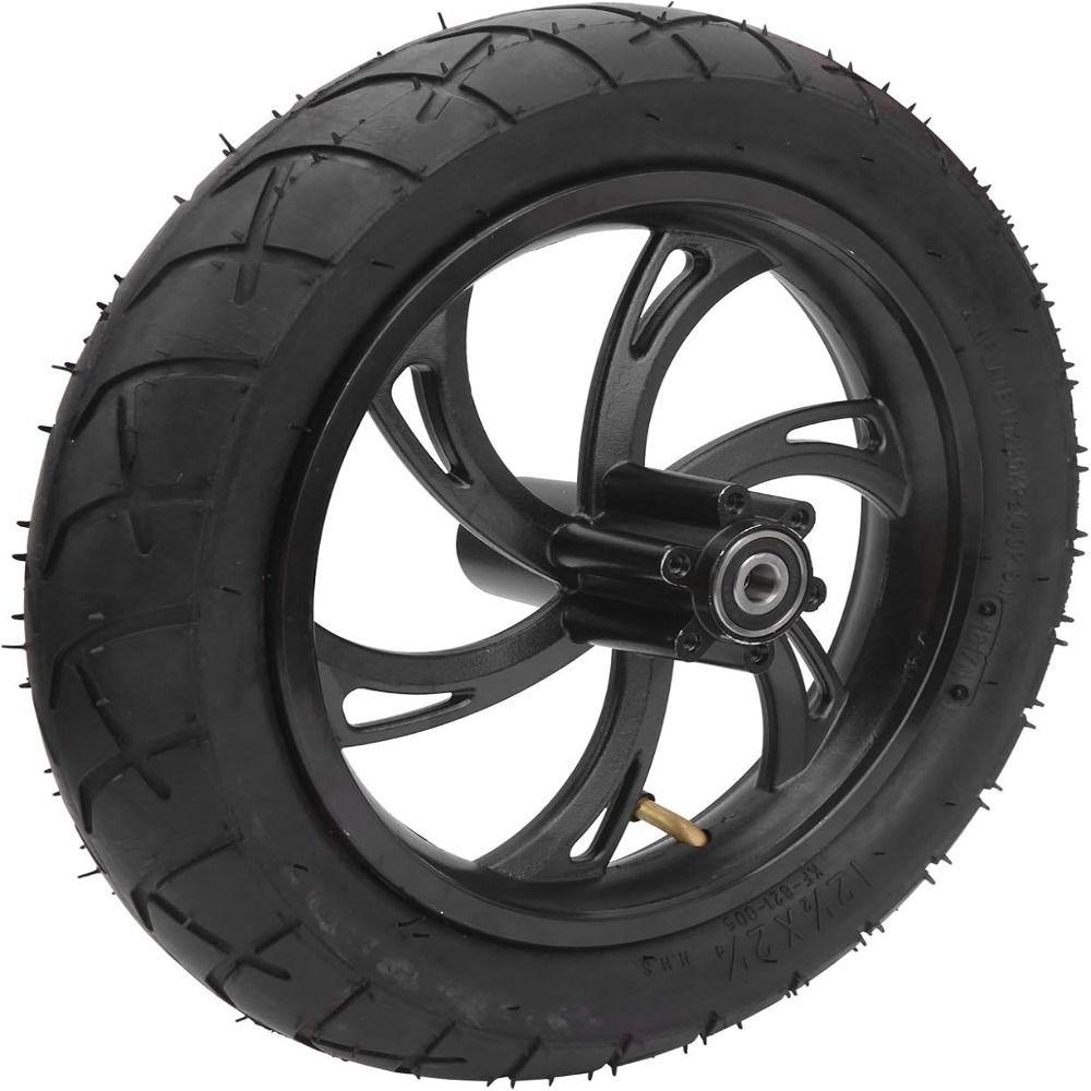 Aluminum Alloy Hub Electric Scooter Wheel 12 1/2X2 1/4 Size Rubber Tyre Wheel Electric Scooter Use