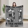 Warm Soft Blankets Camping Charlie Kirk Freedom RIP Throw Blanket  Flannel Bedspread For Outdoor Graphic Sofa Bed Cover