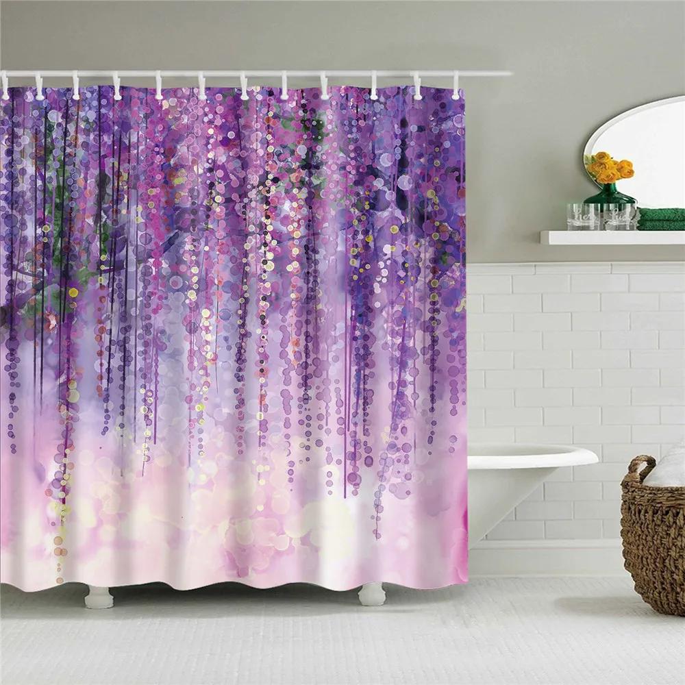 Retro Artistic Flag Shower Curtain Rustic Country Barn Door Pattern Bath Curtains Bathroom Curtains for Bathtub Home Art Decor