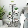 Черный/ Белый/ Коричневый Металлические полки в крапинку Подставка для растений, подставка для цветов, дисплей для сада, патио, полка для растений