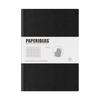 PAPERIDEAS Soft Cover Notebook, B5, (Grid, Black)