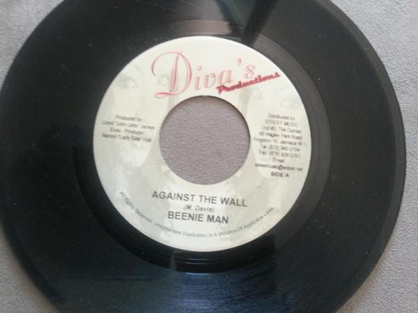 7inch Record BEENIE MAN - Against The Wall NONE Diva's Producti Jamaica Reggae, Ska & Dub Used