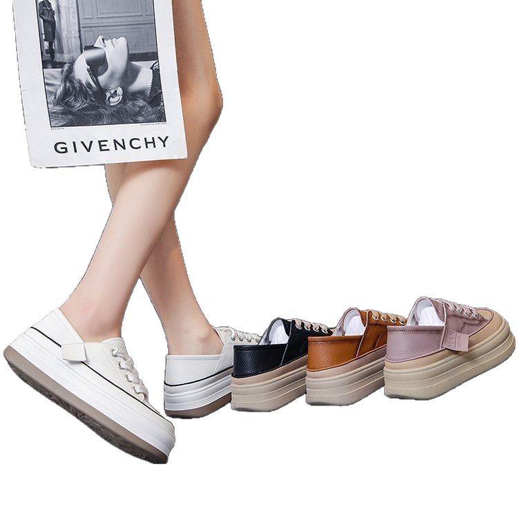 Маленькие белые туфли с мягкой подошвой, женская обувь на толстой подошве, весна 2025, новая модная дышащая универсальная повседневная обувь