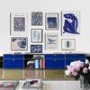 Abstract Blue Gallery Matisse Eclectic Wall Art Painting Canvas Nordic Posters And Prints Wall Pictures For Living Room Decor