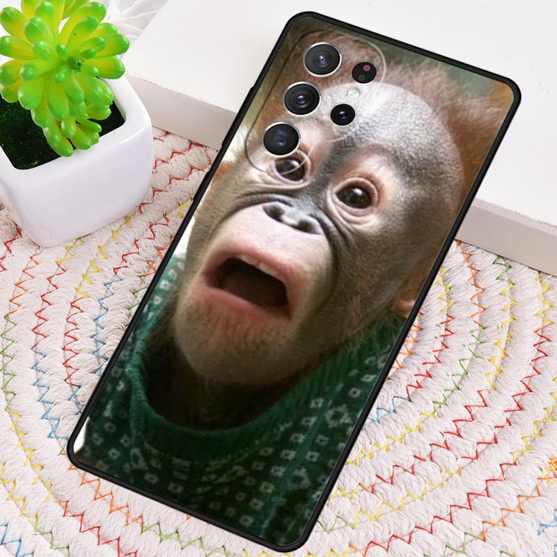 МИЛЫЙ ОРАНГУТАН обезьянка МАЛЫШ 1 Чехол для телефона для Samsung Galaxy note 10 pro S26 Ultra S23 S24 FE S25 S21 S22 PLUS противоударный Чехол
