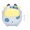 Electric Mini Hand Warmer 2 Levels USB Rechargeable Fast Heating Cartoon Cow Night Light Heater Blue