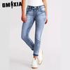 Женские облегающие джинсы Stretch Slim All Embroidered, брюки Small Leg