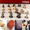 10Set Solid Brass Round Head Stud Spot Diy Handmade Leather Screw Nail Rivet