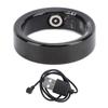 Smart Ring Black Lightweight Temperature Sleep Tracking Step Counter Smart Health Ring for Daily