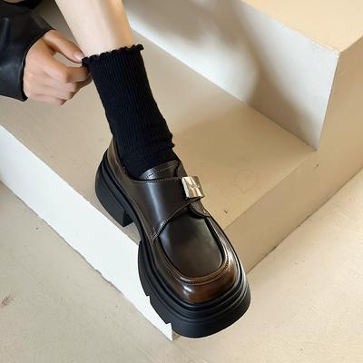 Кожаная платформа женские новые осенние маленькие кожаные туфли женские универсальные Мэри Джейн женские туфли