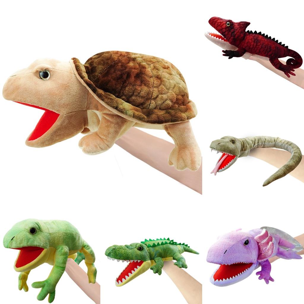 Adorable Lizard Puppet Plush Toy Soft Reptile Stuffed Animal For Kids Customizable Picture Design Short Plush 50cm Height