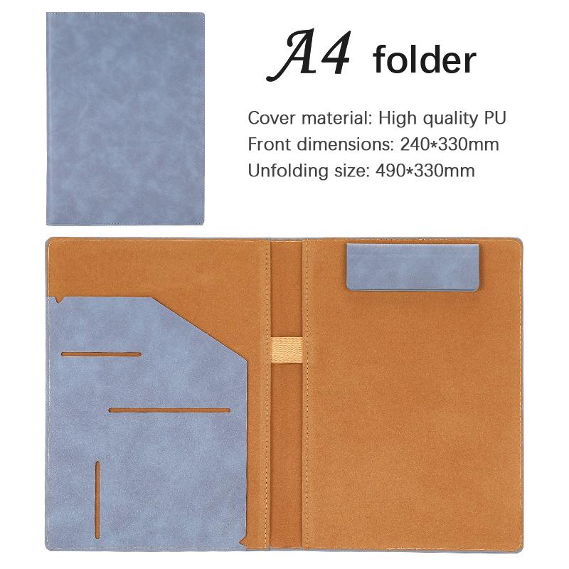A4/A5 письменный стол с застежкой бизнес-папка многофункциональная кожаная папка с зажимом для конференций папка для офиса