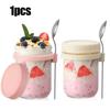 Overnight Oats Containers with Lids and Spoons Glass Mason Jars for Overnight Oats Large Capacity Airtight Jars