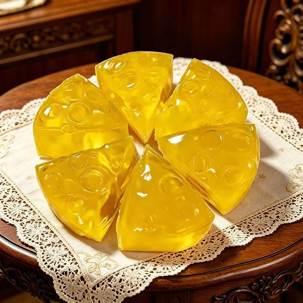 Realistic Squishy Honey Cheese Suction Finger Sensory Cheese Toy Funny Squishy Toy Party Favors