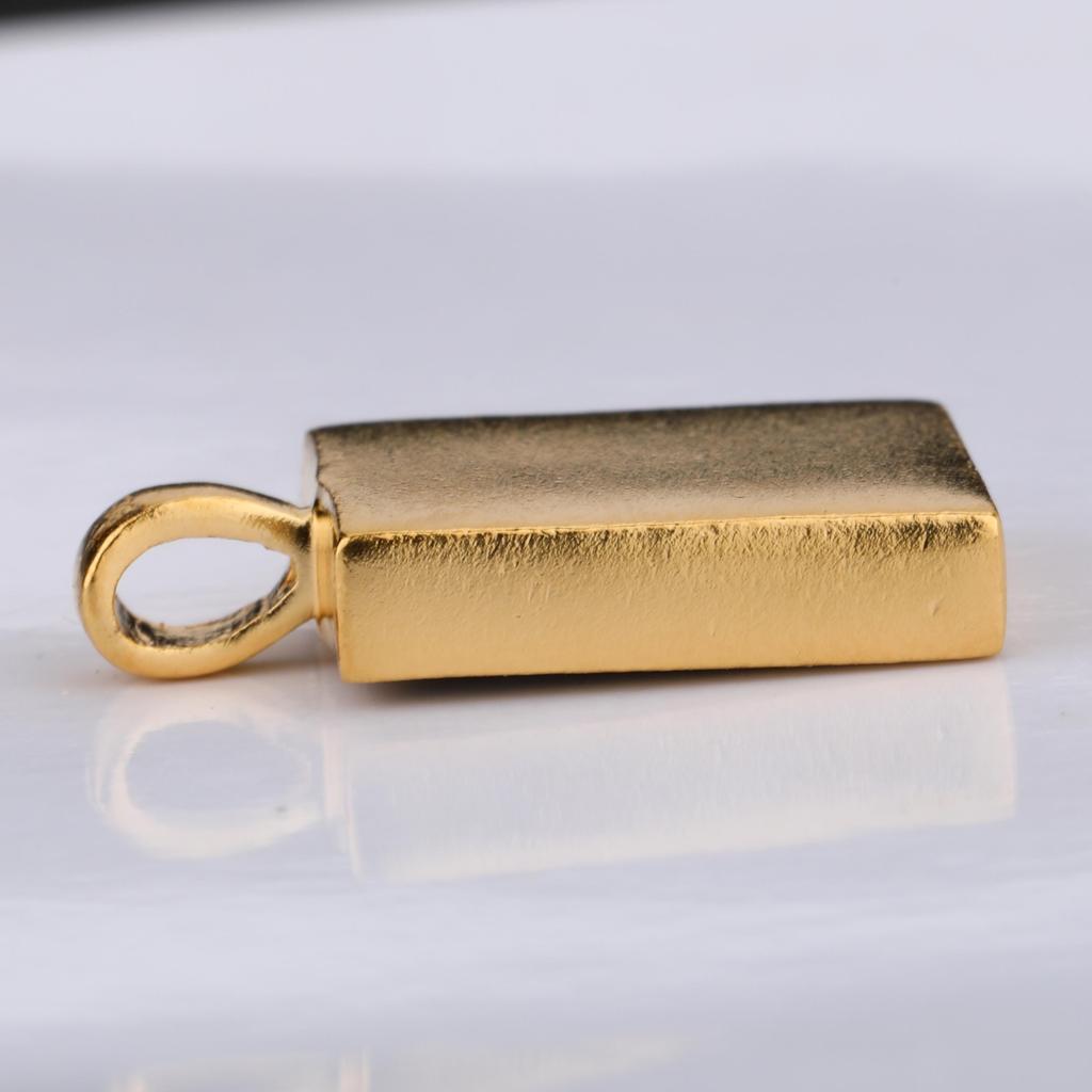 925 Sterling Silver Black Onyx Octagon Pendant Gold Plated Minimal Fine Jewelry Gift for Her