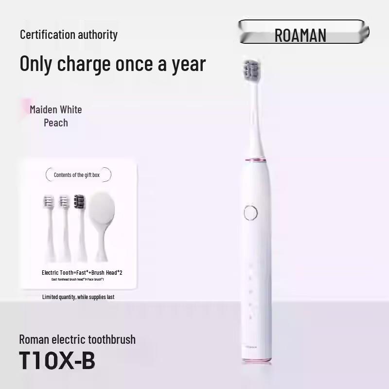 ROAMAN T10X-B Sonic Electric Toothbrush CN plug (adapter included)
