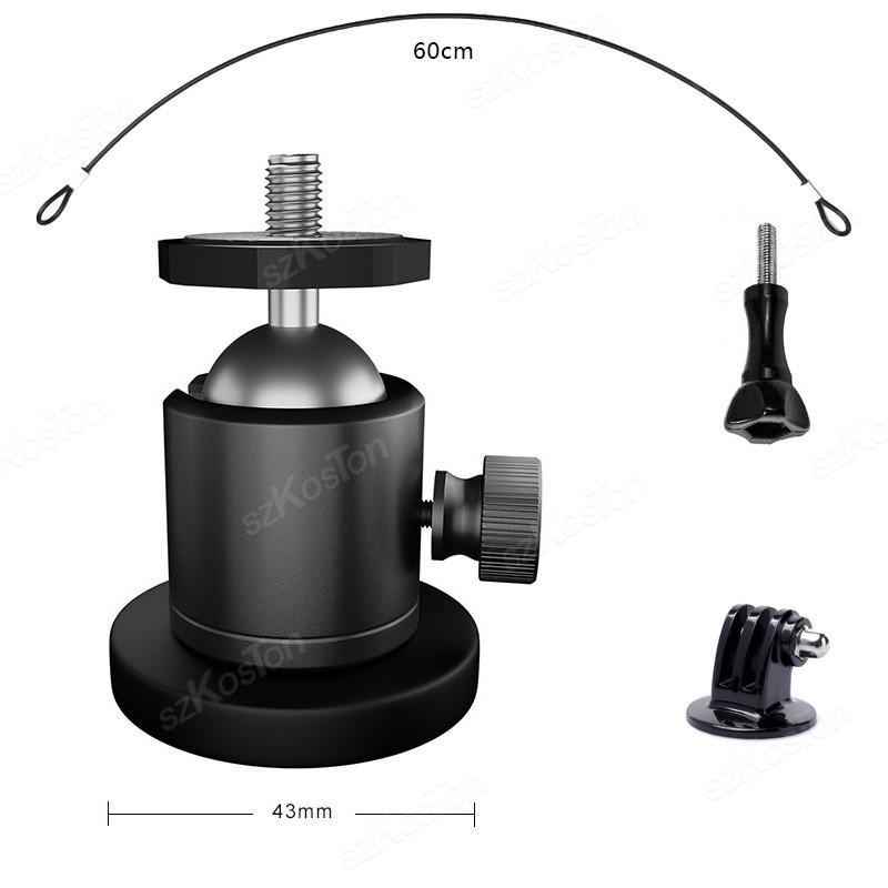 Metal Strong Magnetic Car Suction Cup Mount Camera Holder for GoPro 13 12 11 10 9 Insta360 X4 X3 GO 3S DJI OSMO Action 5 Camera