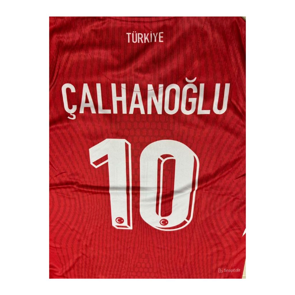 Домашняя футболка Хакана альханолу, Чемпионат Турции по футболу Евро-2024 (отказ) красный