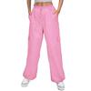 Womens Cargo Pants High Waisted Wide Leg Baggy  Streetwear Drawstring Cuffs Casual Pants