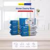 Extra Thick Household Kitchen Cleaning Wipes for Oil Stains - Large, Powerful Decontamination
