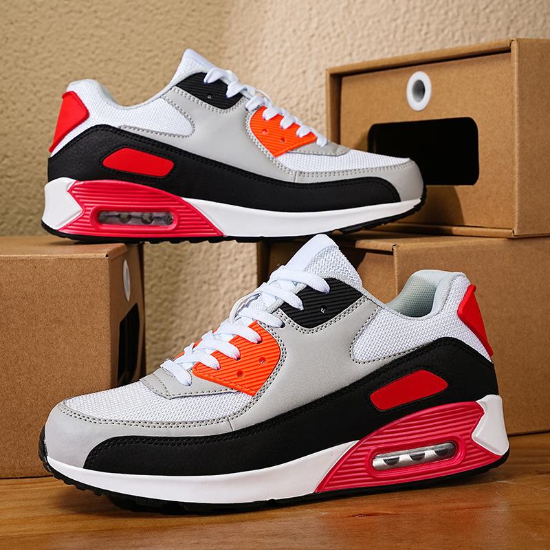 2024 Spring and Autumn New Sports Little White Shoes Light, Breathable and Comfortable Men's Couples Trend Air Cushion Men's Shoes